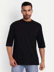 Snoop Black Drop Shoulder Oversized Tee by Gavin Paris