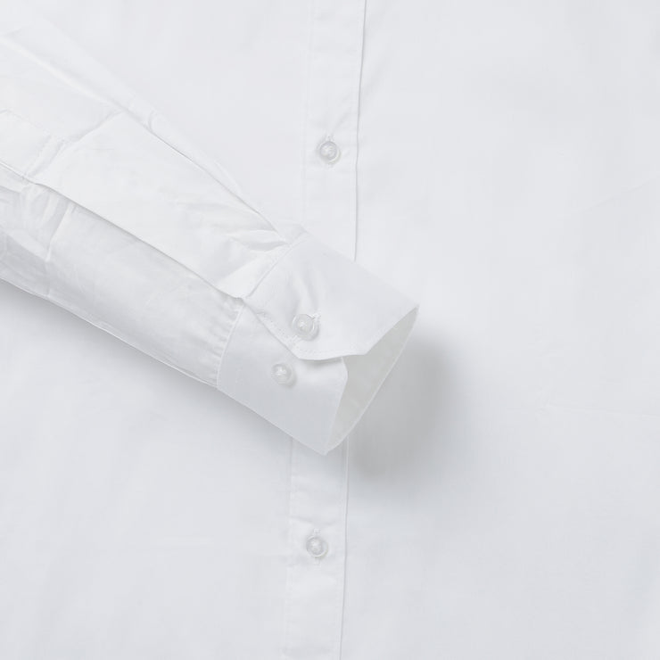 Mens Solid White Fendi Lycra Cotton Full Sleeve Shirt (GP061)