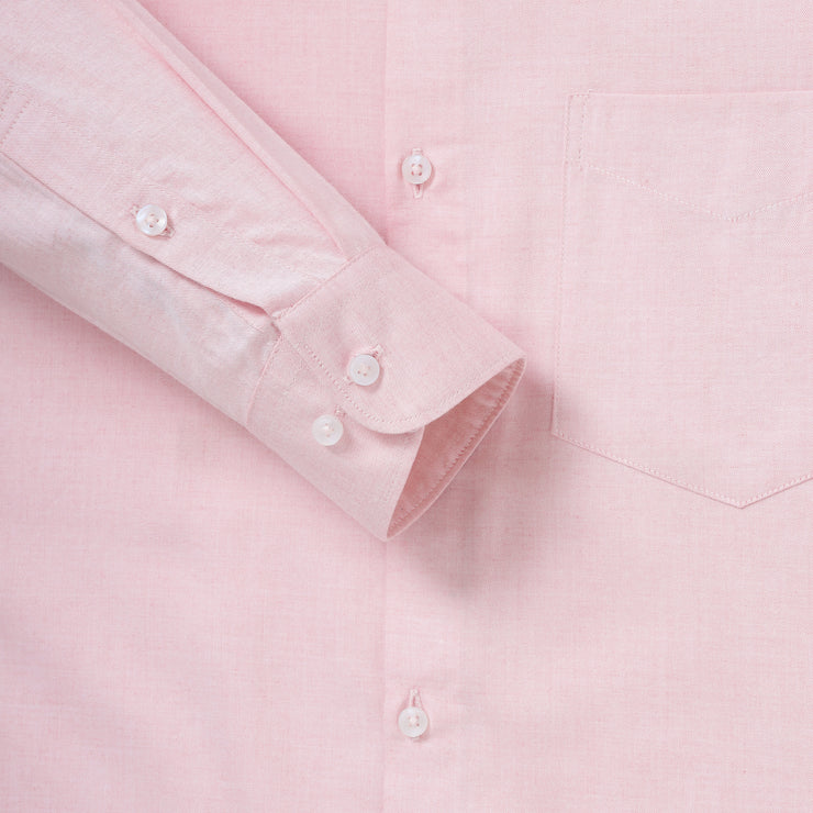 Pink Slim Fit Full-Sleeve Shirt With Pocket (GP234)