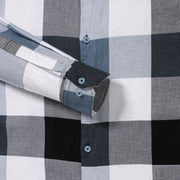 Black and White Checkered Full Sleeve Shirt (GP033)