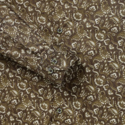 Brown with Floral Pattern Full Sleeve Shirt (GP025)