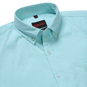 Mint Green Solid Slim Fit Cotton Men's Full Sleeve Shirt With Pocket (GP356)