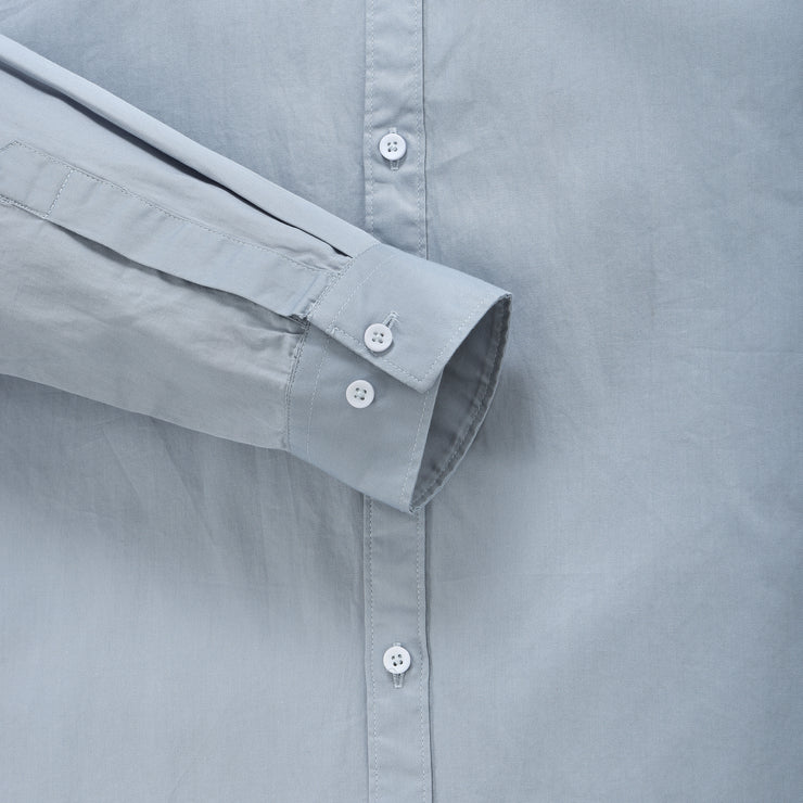 Sky Blue Plain Men's Full Sleeve Shirt (GP313)