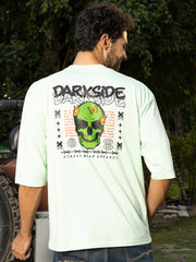 Darkside Sea Green Oversized Drop shoulder Tee by Gavin Paris