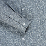 Blue Paisley Print Full Sleeve Shirt (GP162)