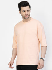 Peach Plain Oversized Tee by Gavin Paris