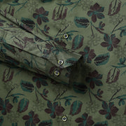Olive Green Floral Full-Sleeve Shirt (GP039)