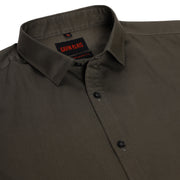 Half Sleeve Slim Fit Shirt- Olive Green (GP288)