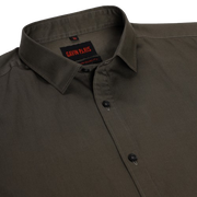 Half Sleeve Slim Fit Shirt- Olive Green (GP288)