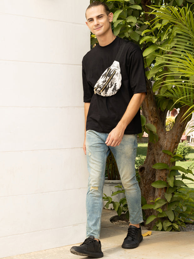 Mikasha Black Oversized TShirt