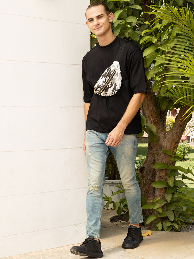 Mikasha Black Oversized TShirt