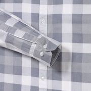 Checkered Full Sleeve Shirt - Grey & White (GP107)