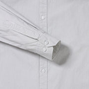 Striped Cotton Slim Fit Full-Sleeve Shirt - Grey and White (GP080)