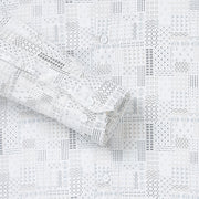 White with Abstract Line Pattern Full Sleeve Shirt (GP105)