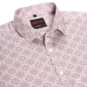 Light Pink Geometric Pattern Slim Fit Full Sleeve Shirt (GP251)