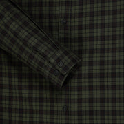 Green and Black Plaid Pattern Slim Fit Full Sleeve Shirt (GP157)