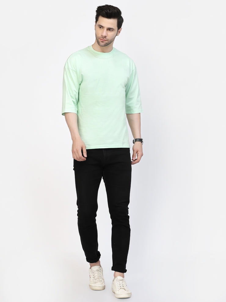 Sea Green Plain Oversized Unisex Tee by Gavin Paris