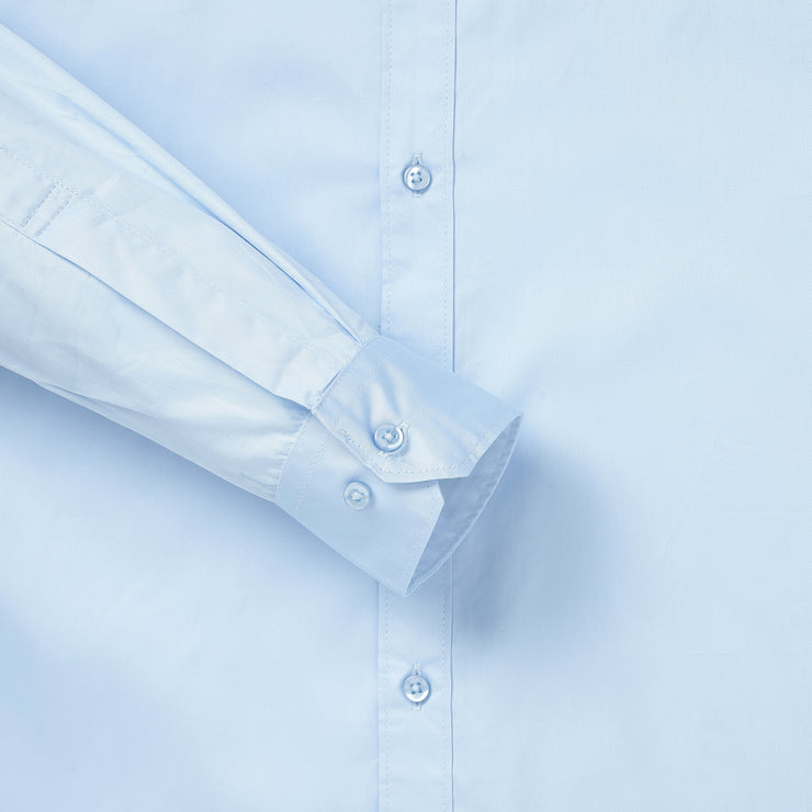 Light Blue Slim Fit Full Sleeve Shirt (GP064)