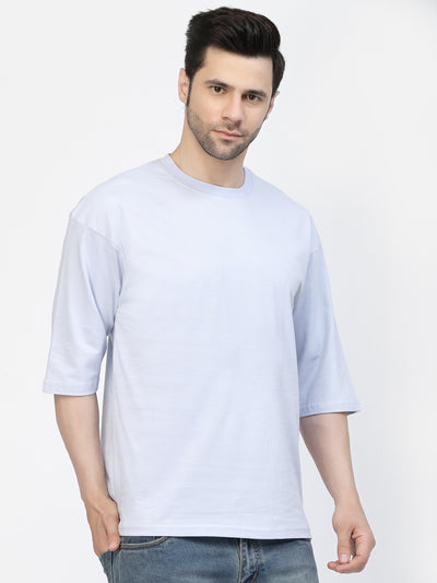 Sky Blue Plain Oversized Tee by Gavin Paris