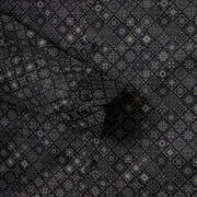 Full Sleeve Shirt - Black with Geometric Pattern (GP012)
