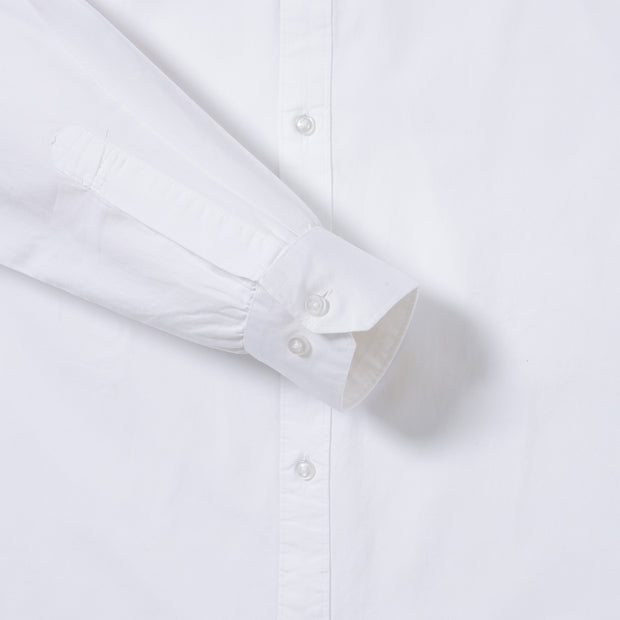 Oxford White Solid Full-Sleeve Shirt (GP058)