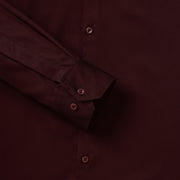 Maroon Solid Slim Fit Full Sleeve Shirt (GP060)