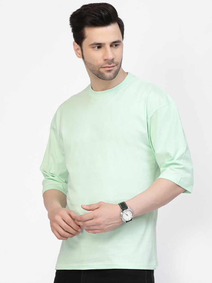 Sea Green Plain Oversized Unisex Tee by Gavin Paris