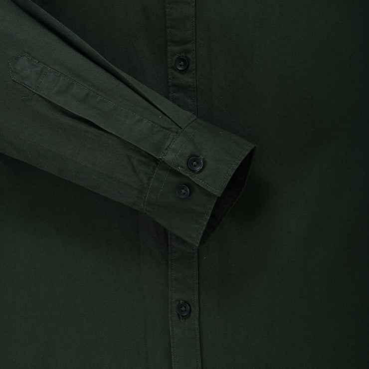 Forest Green Plain Men's Full Sleeve Shirt (GP311)