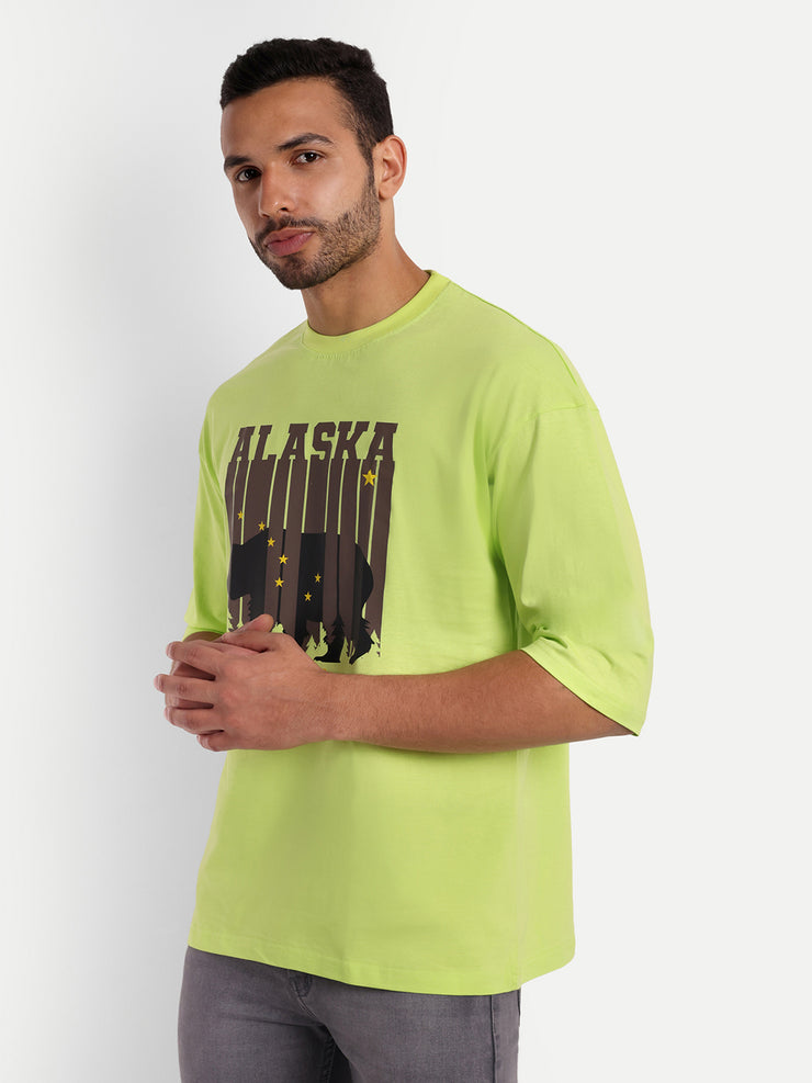 Alaska Neon Green Oversized Tee