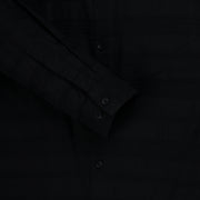 Black Full Sleeve Shirt with Textured Stripes (GP266)