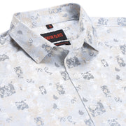 Light Abstract Print Shirt Full Sleeve Slim Fit  (GP149)