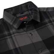 Dark Grey and Black Checkered Pattern Slim Fit Full Sleeve Shirt (GP003)