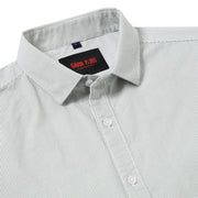 Pinstriped Slim Fit Full-Sleeve Shirt - Light Green (GP082)