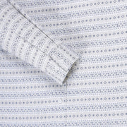 Full-Sleeve Light Blue Geometric Pattern Shirt (GP151)