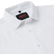 Classic White Solid Full-Sleeve Shirt (GP069)