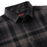 Black and Grey Checkered Full-Sleeve Shirt (GP002)