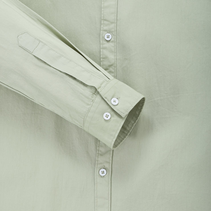 Sage Green Solid Men's Slim Fit Full Sleeve Shirt (GP317)