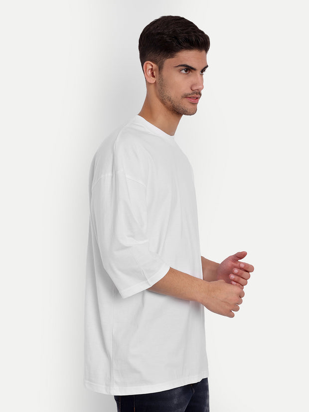 Eminem White Oversized Tee by Gavin Paris