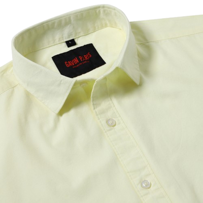 Yellow Full-Sleeve Slim Fit Shirt (GP057)
