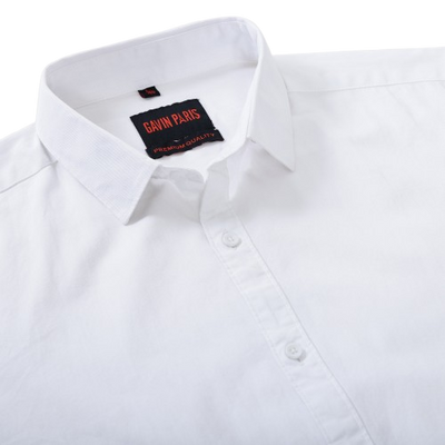 Classic White Men's Slim Fit Full Sleeve Shirt (GP320)