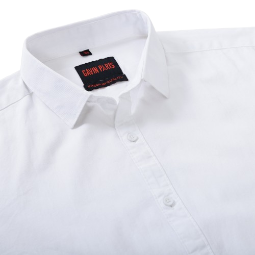 Classic White Men's Slim Fit Full Sleeve Shirt (GP320)