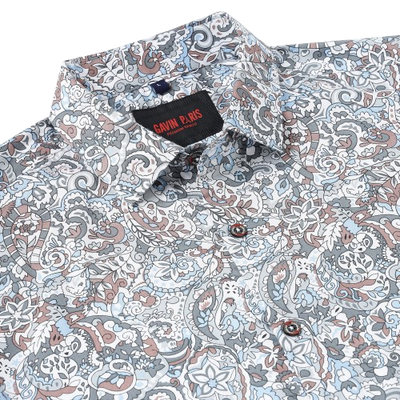 Floral Paisley Slim Fit Full-Sleeve Shirt (GP094)