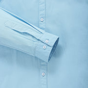 Cool Blue Plain Men's Full Sleeve Shirt (GP314)