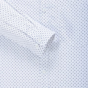 White Minimalist Design Men's Slim Fit Full Sleeve Shirt With Pocket (GP302)