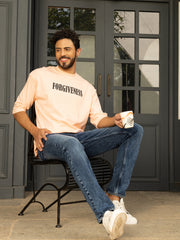 Forgiveness Peach Oversized Both Side Printed Tee