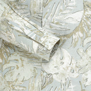 Abstract Floral Print Slim Fit Full Sleeve Shirt - Sand and Sage (GP230)