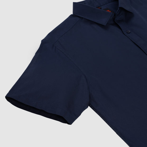 Half Sleeve Slim Fit Shirt- Classic Navy Blue (GP289)
