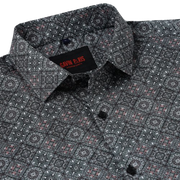 Geometric Pattern Slim Fit Full-Sleeve Shirt (GP103)
