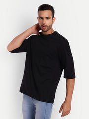 Snoop Black Drop Shoulder Oversized Tee by Gavin Paris