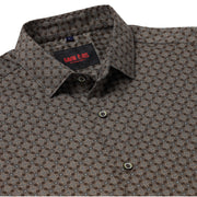 Brown Circle Pattern Full Sleeve Shirt (GP031)